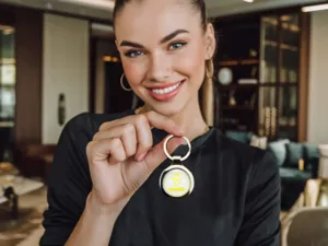 Saab Anelli Chiave Donna Metallo di Alta Qualità X